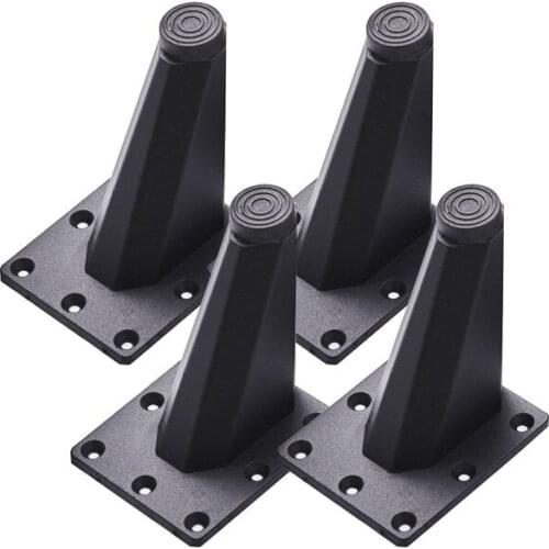 4pcs Modern Practical Home Cupboard Oblique Sofa Foot Office Couch Easy Install Furniture Table Legs Aluminum Alloy TV Cabinet