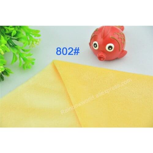 802# Light Yellow Super Soft Short Hair 2-3mm Fleece Fabric Velvet Microfiber Velboa for DIY Patchwork Toy Shoes Sofa Pillow