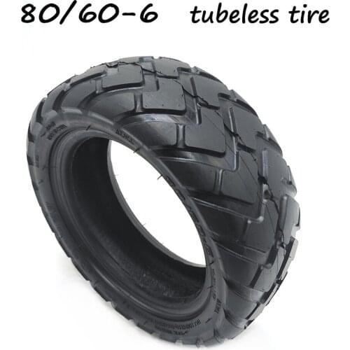 80/60-6 Tubeless Tire Vacuum Tyre for Curuss R10 Go Karts ATV Quad Dualtron Speedway Electric Scooter Tires Parts