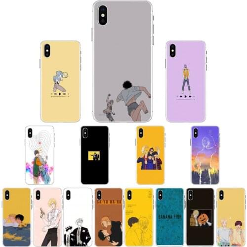 YNDFCNB Banana Fish Phone Case For iPhone X XS MAX 6 6s 7 7plus 8 8Plus 5 5S se 2020 XR 12 11 pro max case