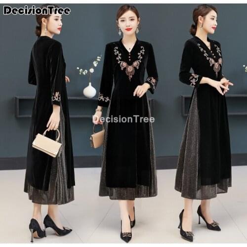 2021 cheongsam elegant chinese dresses aodai sexy oriental dress qipao ao dai vietnam traditional dress elegant party dress