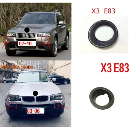 CHROME FRONT FOG LIGHT COVER TRIM MOLDING GARNISH LAMP FIT FOR BMW X3 2003-2010 2.0 2.5 3.0 E83 Front fog lamp box