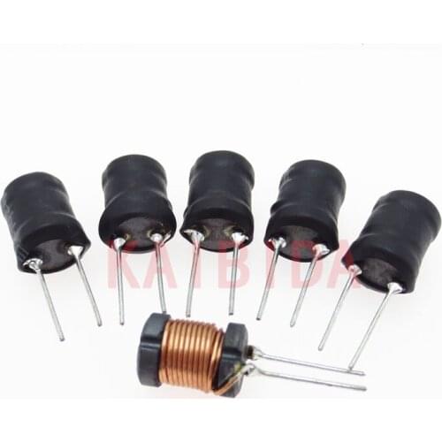 I-shaped Inductor 9*12-68UH 0.5 Wire Diameter Large Current Plug-in Inductor Straight Plug Inductor Coil
