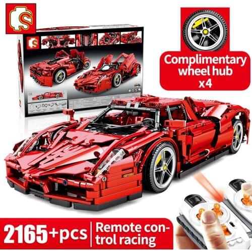 Sembo Block1:10 2165+PCS Racing Car Building Blocks Toys Technic RC Vehicle Boy Remote control car Block Bricks Sports car Toys