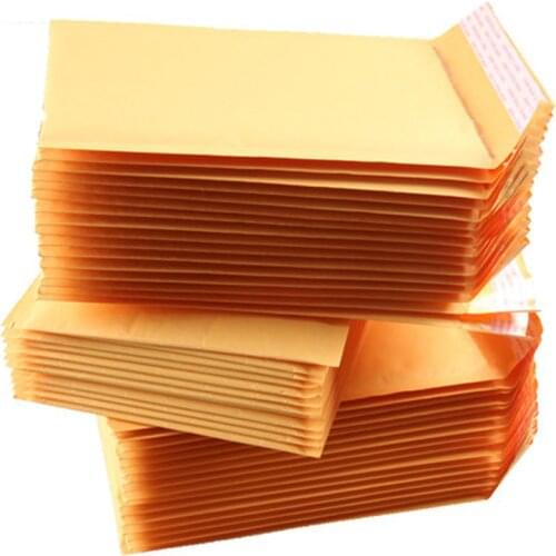10pcs/lot 15x18cm 11x13cm Kraft Paper Bubble Envelopes Bags Mailers Padded waterproof Shipping Bag Envelopes Paper Mailing Bags