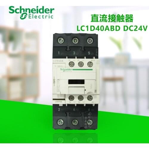 LC1D40ABD Three-pole Contactor 3P 40A 24VDC One DC LC1-D40ABD See Details