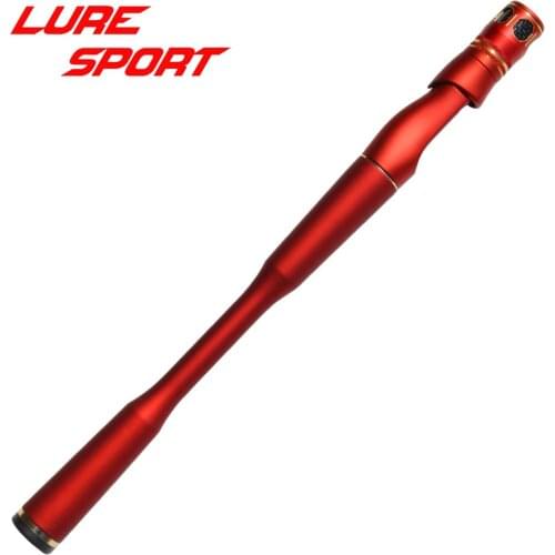 LureSport 26cm Red Rubber Paint Carbon Grip HDS Reel Seat set Rod Building Component Handle Rod Repair DIY