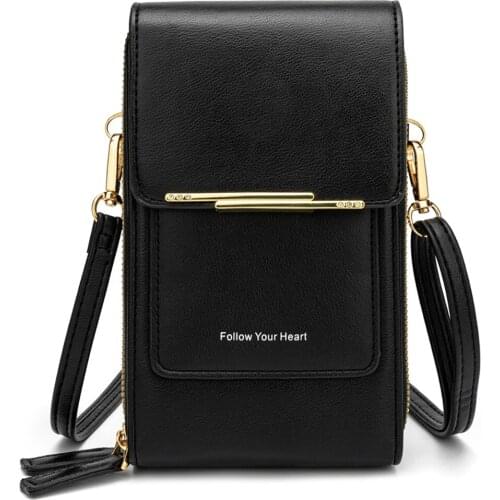 Small Crossbody Cell Phone Purse for Women Mini Cell Cellphone Pouch Clutch Wallet Purse Girl Leather Shoulder Handbag