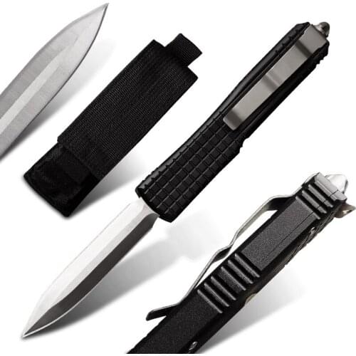 Micro Knife Automatic EDC Tool Knife Multifunctional Pocket Outdoor Tactical Hidden Knife Camping Hunting Knife Cutting Tool