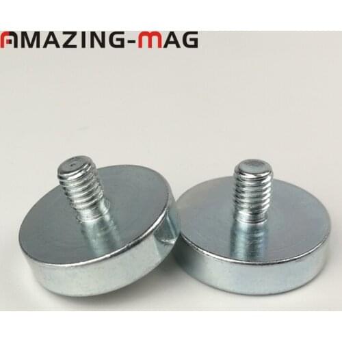 30pcs D16mm Powerful Neodymium Strong Magnet Pot M6*8mm Magnetic Material Base Mobile Magnets Multifunctional Fixed Suction Cup