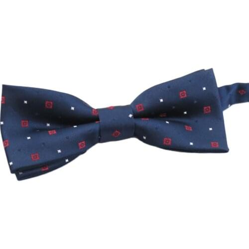 New tide male navy bowtie yellow and blue small box design fashionable element is sufficient and classical collocation bow ties