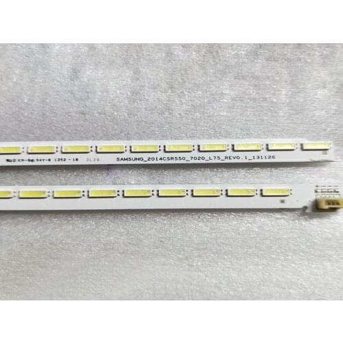 100% New 2pcs/Kit 75lamp LED backlight strip for 55inch TV 2014csr550-7020-l75