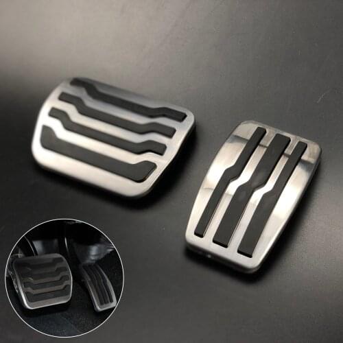 Anti-slip Gas Fuel Brake Pedal For Ford F150 2009-2015 Truck Accessories Pads 2010 2011 2012 2013 Raptor Footrest Metal Step