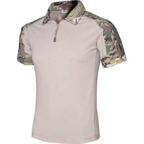 Tactical Uniform Military Outdoor T Shirt Men Camouflage Combat Quick Dry Tops Airsoft Hunting Camping Hiking Sport Frog T-Shirt