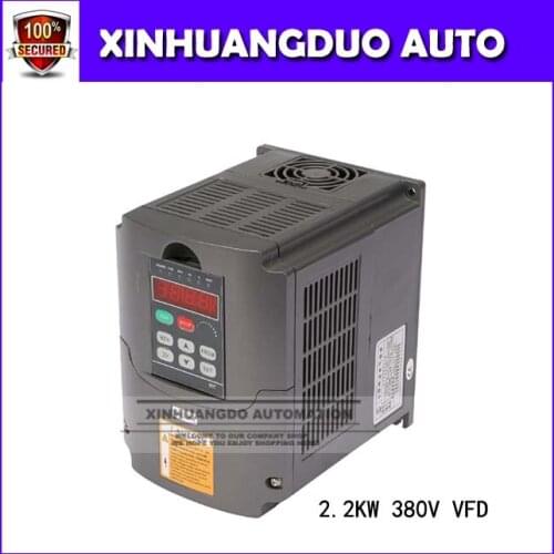 Variable Frequency Drive VFD Inverter 2.2KW 2HP 6A 380V For control the speed of spindle