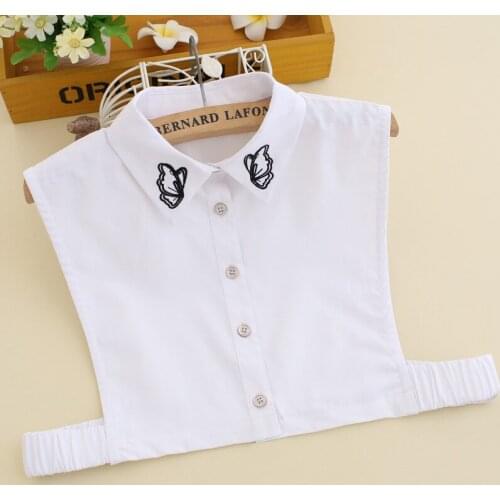Women Shirt Fake Collar Sweater Blouse Detachable Collars Lapel Turn Down False Collars Neckwear Female Removable Shirt Decor