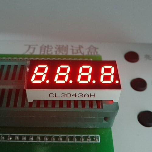 10PCS New and original 4 Bit 0.3 inch Digital Tube LED Display red Light 7 Segment Common Cathode/Anode