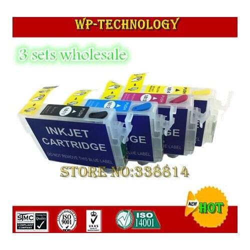 3 sets Empty Refill cartridge suit for T1811 - T1814 ,suit for Epson XP-305 XP-202 XP-102 XP-405 XP-205 XP-402 ,ARC