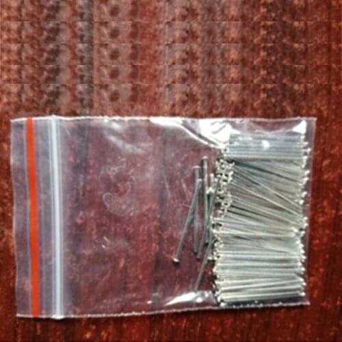 34pcs D0.8mm*15mm*1.5mm module power pin flat head cap straight needle tin-plating