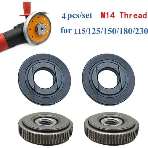 4pcs Locking Plate Chuck For M14 Angle Grinder SDS Quick-release Nut Clamping Bottom Pressure Plate Diameter Of 115/125/150/180
