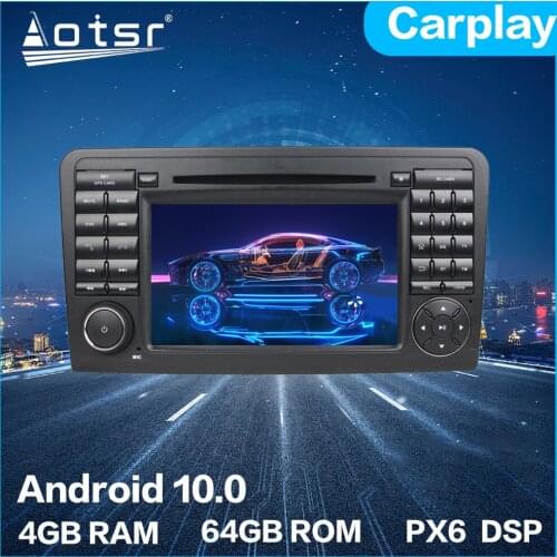 For Mercedes-Benz ML Class W164 Android PX6 Car Multimedia DVD Player 64GB Auto GPS Navigation Stereo radio DSP Carplay WIFI BT