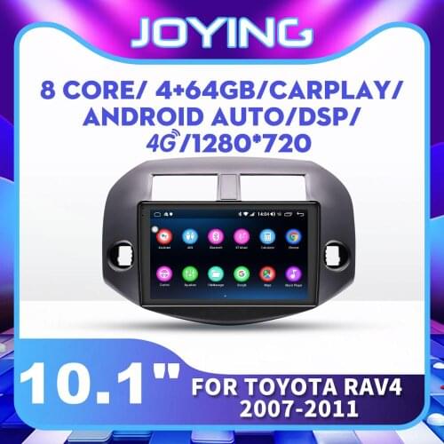 10.1" 1 Din IPS Screen Car Multimedia Android Car No DVD Player GPS navigation for Toyota RAV4 2007-2011 Stereo With DSP 32G/64G