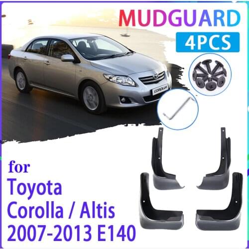 Car Mud Flaps for Toyota Corolla Altis E140 2007~2013 2009 2010 2011 Mudguard Splash Guards Fender Mudflaps Auto Accessories