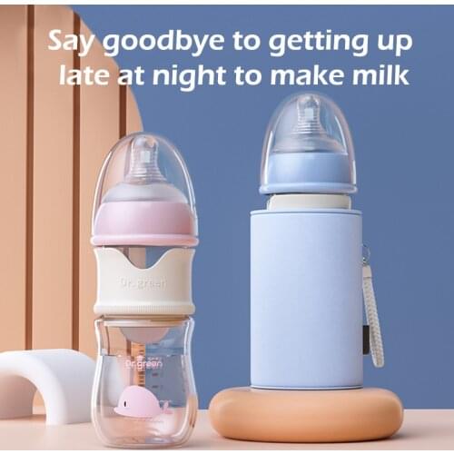 Baby Feeding Bottle PPSU/Glass Constant Temperature Baby Quick Flush Bottle Dry Milk Mixtures Keep Warm Bottles Newborn