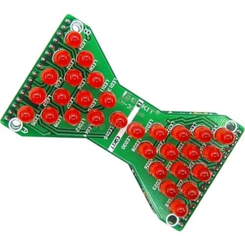 DIY Kit DC 5V LED Electronic Hourglass DIY Kit Speed Adjustable Funny Electronic Kits Suit with LED Double Layer PCB Board Oct18
