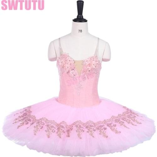 Classical Ballet Tutu Girls Platter Tutu Pink Professional Tutu Adult Performance Pancake Ballet Tutu CostumeBT9241