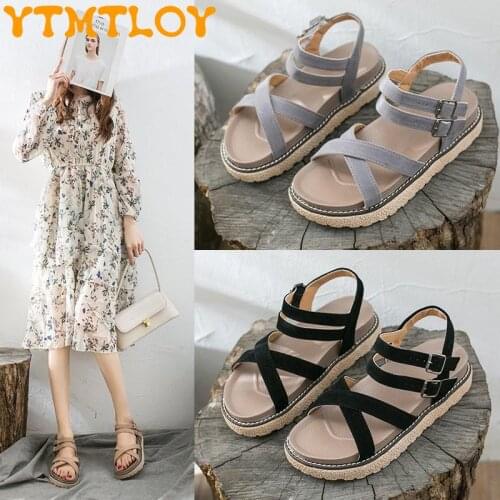 Summer leisure 2021 students Korean fashion trendy beach shoes open toe little fairy mini shoes