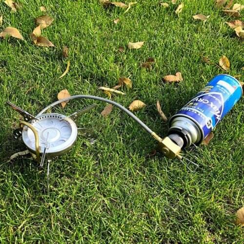 Hot Outdoor Camping Stove Burn Adaptor Gas Tank Converter Connector Portable Lightweight Gas Cartridge Tank Cylinder Adapter