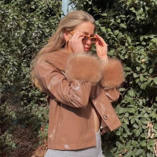 Женские кожаные куртки MAKEACE China At AliExpress