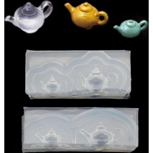 Cute Mini Teapot Silicone Resin Molds Earrings Pendant Necklace Jewelry Tools Handmade Crafts Gifts Jewelry Making