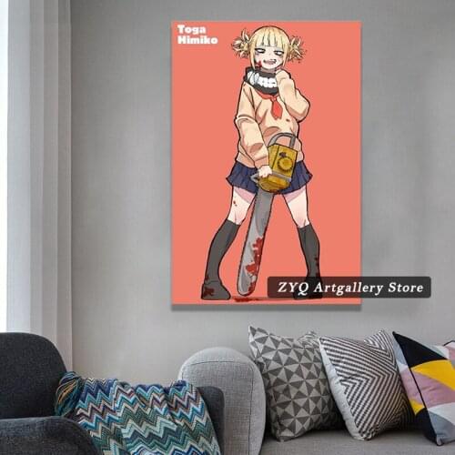 My Hero Academia Anime Poster Himiko Toga 8 Canvas Wall Art Decor Print Pictures Paintings For Living Room Bedroom Decoration