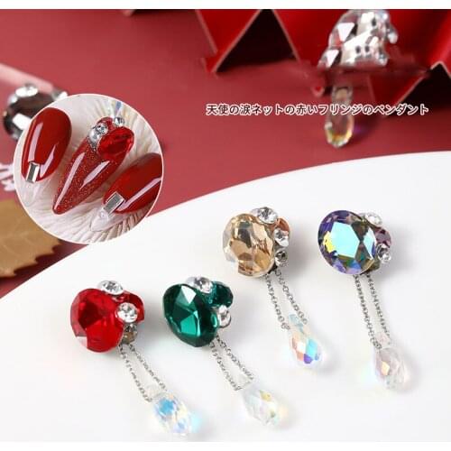 Newest 3D Nail Jewelry Pendant Glitter Crystal Rhinestone Nail Decoration Nail Accessories Nail Art Tools for Professionals
