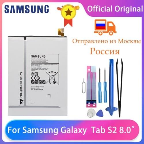 Original Samsung Galaxy Tab S2 8.0“ SM-T710 T713 T715 T719C T713N Tablet Battery EB-BT710ABA EB-BT710ABE 4000mAh With Free Tools