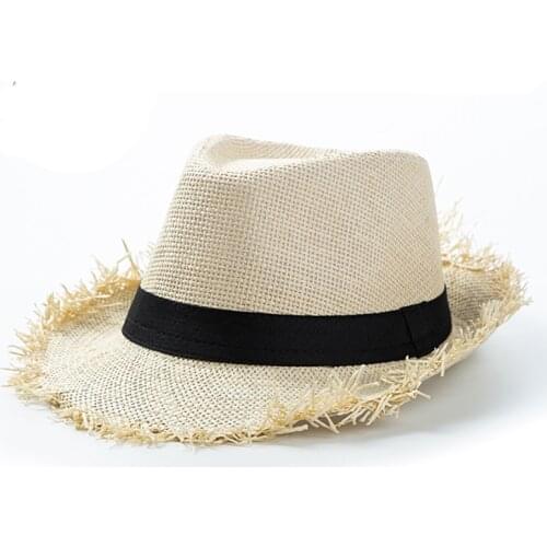 Panama Hat Summer Sun Hats for Women Man Beach Straw Hat for Men UV Protection Cap chapeau femme 2020