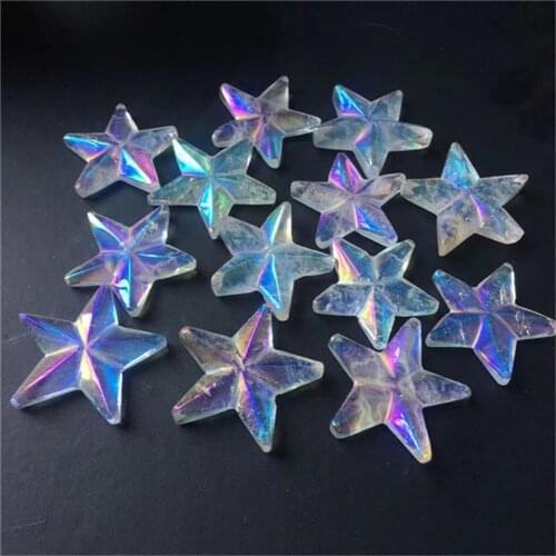 Natural aura clear quartz star precious stones for reiki crystals