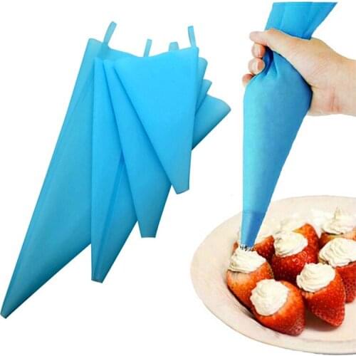 Wholesale 10 pcs/lot 30/34/40/46/50/55/ 60 cm Silicone Cream Pastry Icing Bag Baking Cooking Fondant Cake Decorating Tools