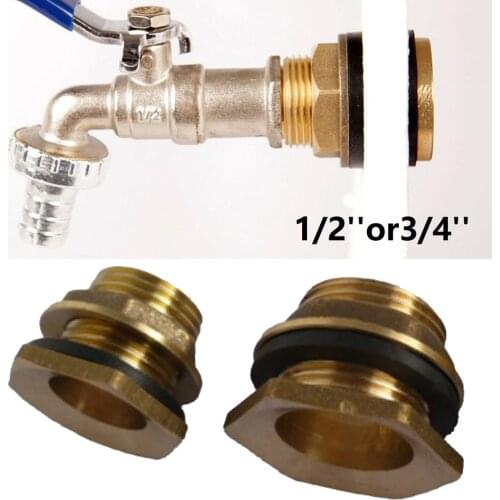 2PCS Brass Water Tank Connector Rain Barrel Rain Buckets Connection For Garden Water Connector Replacement Wholesale