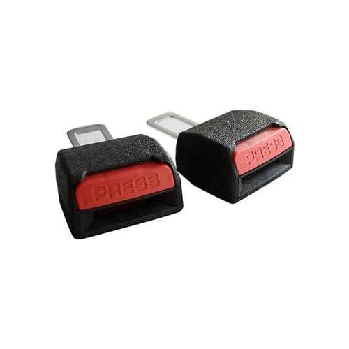 Hot 2Pcs Universal Car Safety Adjustable Seat Belt Clip Extender Extension Black Seat Belts And Padding