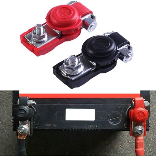 2pcs Battery Terminals Connectors Clamps for Caravan Car Van Motorhome