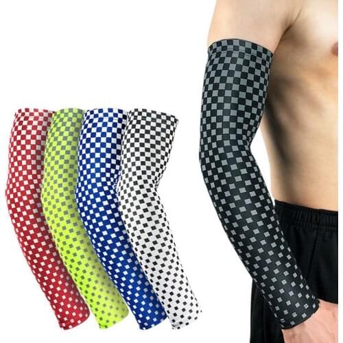 1Pcs Breathable Cycling Arm Warmer Tennis Sport Sun UV Protective cuff Cover Basketball Arm Compression Sleeve Volleyball Run