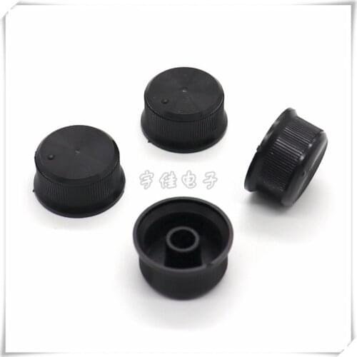 10 Piece 24 * 12mm black plastic knob flower shaft inner hole 6mm potentiometer switch adjustment knob