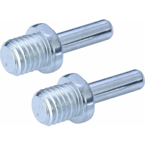 2Pcs Stainless Steel M14 Screw Spindle Drill Adapter Backing Pad Wire Brush Car Polish Wax Foam Sponge Pad Polisher Buffer