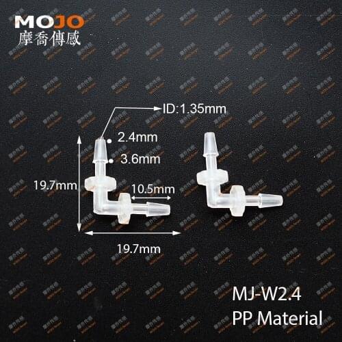 2020 (10pcs/lots) MJ-W2.4 Elbow type plastic hose connectors 2.4mm pipe fittings