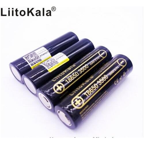 4PCS 100% Original LiitoKala Lii-35A 18650 3500mAh Rechargeable Battery 3.7v Li-ion Batterie 18650 Battery/UAV