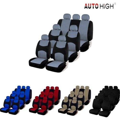 7 Seats Universal Car Seat Covers Fit Most Tire Track AUTOHIGH Brand Detail Styling Bus Decoration Protector Interior
