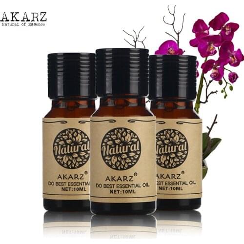 AKARZ Jasmine Peppermint Lavender essential oil sets Top Brand For Skin Body Care Aromatherapy Massage Spa 10ml*3